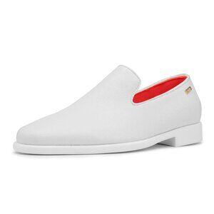 The Alpha L White TAYNO Leather Loafer